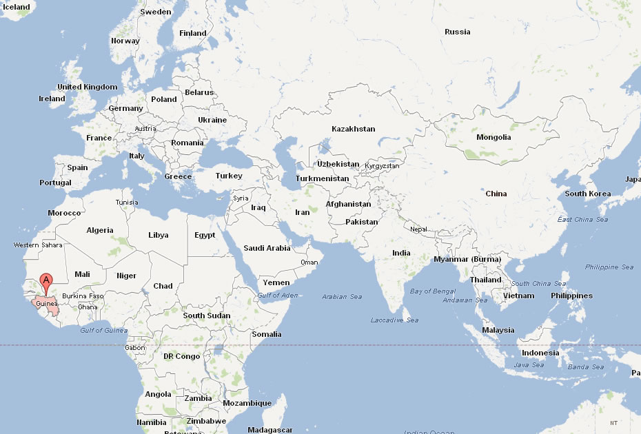 carte du guinee monde
